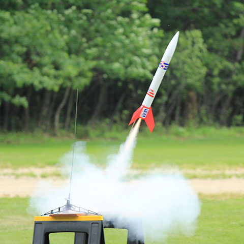 Model rocket launch